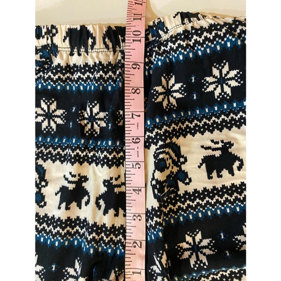 Women's Leggings One Size Black/White/blue Christmas - Picture 6 of 7